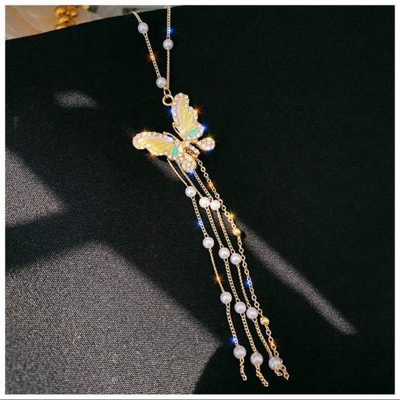 🎁 Metallic Colorful Crystal Butterfly Set - Picture 11 of 11